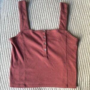 Abercrombie & Fitch Mauve Cropped Tank Top